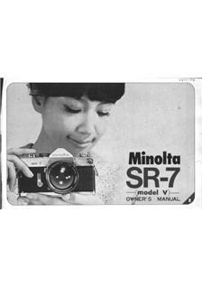 Minolta SR 7 manual. Camera Instructions.